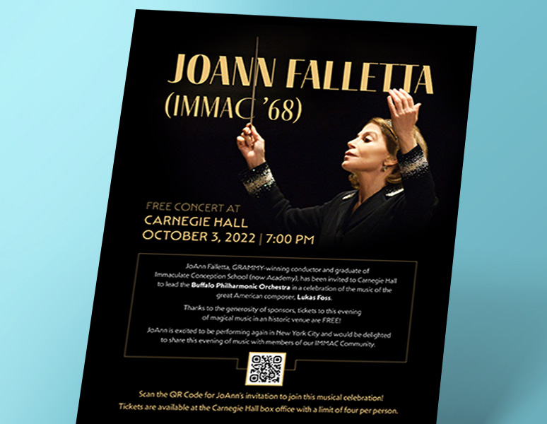 Immaculate Conception CA Astoria – JoAnn Falletta Flyer