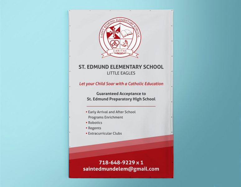 St Edmund Elementary School – Outdoor Banner