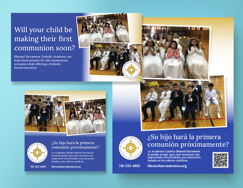 Blessed Sacrement CA – First Communion Ad